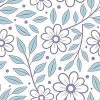 Clean Soft pastel seamless tile pattern with delicate flowers and leafy accents for a calming garden look concept as Delicate flowers and leafy accents arranged seamlessly in soft pastel vector