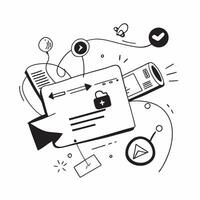 Clean Social media illustration with copy space for business reports concept as A visually appealing social media illustration with copy space designed to enhance business reports and pr Set 2 vector