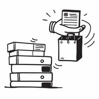 Clean Silhouette of an automated palletizer and a logistics report symbolizing automated palletizing management in double exposure with copy space concept as A silhouette of an automate vector