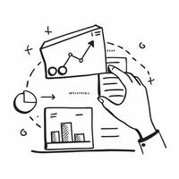 Clean Silhouette of a warehouse and a profit forecast chart symbolizing profit forecasting in distribution in double exposure with copy space concept as A silhouette of a warehouse inte vector