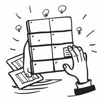 Clean Silhouette of a storage rack and a financial report symbolizing inventory turnover in double exposure with copy space concept as A silhouette of a storage rack intertwined with a vector