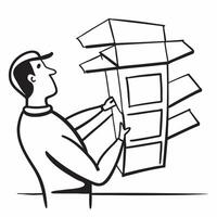 Clean Silhouette of a person and a structural diagram symbolizing structural engineering in double exposure with copy space concept as A silhouette of a person blended with a structural vector