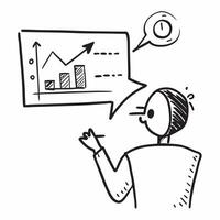 Clean Silhouette of a person and a stock price graph symbolizing market analysis in double exposure with copy space concept as A silhouette of a person merged with a stock price graph r vector