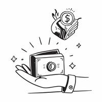 Clean Silhouette of a peacock and a cash vault symbolizing secured wealth in double exposure with copy space concept as A silhouette of a peacock intertwined with a cash vault represent vector