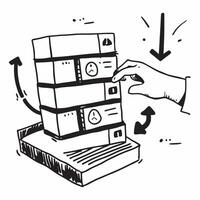 Clean Silhouette of a pallet and a stock ticker symbolizing inventory financing in double exposure with copy space concept as A silhouette of a pallet intertwined with a stock ticker re vector
