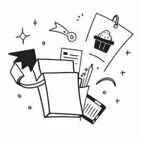 Clean Shopping illustration with space for text and graphics concept as An illustrative shopping design featuring ample space for both text and graphics perfect for illustrating retail p vector