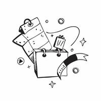 Clean Shopping symbol with blank area for personalized messages concept as A customizable shopping symbol featuring a blank area for adding personalized messages making it suitable for a vector