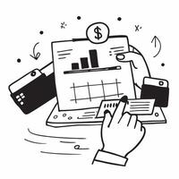 Clean Shipping dock and an expense report symbolizing operational costs in double exposure with copy space concept as A shipping dock blended with an expense report representing operati vector
