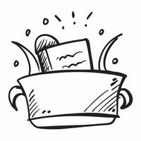 Clean Shopping basket illustration with blank area for customizable text concept as A creative depiction of a shopping basket illustration featuring a blank area for customizable text id vector