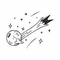 Clean Shooting Star and Constellations concept as Shooting star with constellations and ample copy space symbolizing the fleeting and beautiful moments in the night sky in Photo Stock C vector