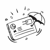 Clean Shield and policy document icon with copy space for job search presentations concept as A visually appealing shield and policy document icon with copy space designed to enhance job vector