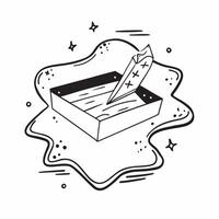 Clean Sandbox symbol with space for text on a blue background concept as A sleek sandbox symbol with ample space for text on a blue background suitable for illustrating business plans mi vector