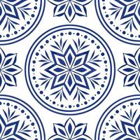 Clean Scandinavian Nordic geometric patterns and snowflakes seamless tile design with cool tones concept as Cool tones highlight Scandinavian Nordic geometric patterns intertwined with s vector