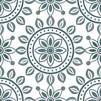 Clean Scandinavian folk patterns and traditional motifs seamless tile pattern with cool neutrals concept as Cool neutrals highlight Scandinavian folk patterns and traditional motifs in s vector
