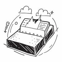 Clean Sandbox illustration with space for text and graphics concept as An illustrative sandbox design featuring ample space for both text and graphics perfect for illustrating sandbox pl vector