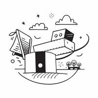 Clean Sandbox icon with copy space for business presentations concept as A modern sandbox icon design with generous copy space perfect for enhancing business presentations and slideshows Set 3 vector