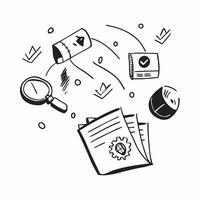Clean Safety illustration with copy space for business reports concept as A visually appealing safety illustration with copy space designed to enhance business reports and presentations Set 2 vector