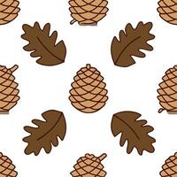 Clean Rustic pinecones seamless tile pattern with warm brown tones and autumn textures concept as Warm brown pinecones with autumn textures create a rustic seamless tile pattern perfect vector