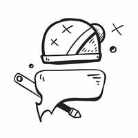 Clean Safety helmet and no helmet symbolizing safety and risk with ample space for text concept as A safety helmet and no helmet representing the dos of wearing protective gear and the vector