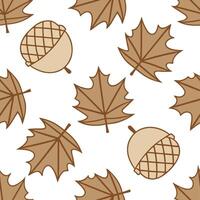 Clean Rustic burlap and autumn leaves seamless tile pattern with natural textures and earthy tones concept as Natural burlap textures and earthy autumn leaves create a rustic seamless ti vector