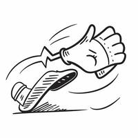 Clean Running shoe icon with copy space on a white background concept as A image of a running shoe icon with generous copy space on a white background perfect for fitness and exer vector