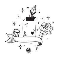 Clean Rose and heart icon with copy space for romantic messages concept as An artistic rendering of a rose and heart icon with spacious copy space suitable for romantic messages love let vector