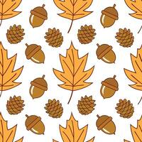 Clean Rustic autumn leaves seamless tile pattern with deep reds oranges and yellows concept as Deep red orange and yellow autumn leaves create a rustic seamless tile pattern perfect for vector