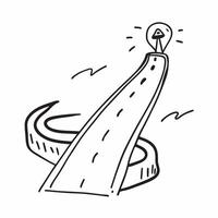 Clean Roadmap symbol with copy space for website banners concept as A sleek roadmap symbol with generous copy space suitable for creating eye catching website banners and headers to show vector