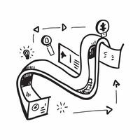 Clean Roadmap icon with copy space for infographics concept as An infographic ready roadmap icon with copy space designed to convey complex information and strategic insights in a visual Set 2 vector