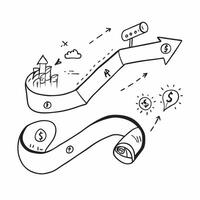 Clean Roadmap illustration with space for text and graphics concept as An illustrative roadmap design featuring ample space for both text and graphics perfect for illustrating business s vector