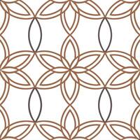 Clean Retro geometric seamless tile pattern metallic accents on white background perfect for luxe decor concept as Creating seamless tile with retro geometric patterns and metallic accen Set 2 vector