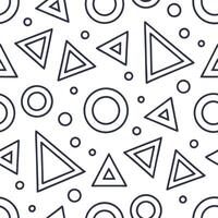 Clean Retro geometric seamless tile pattern intricate line art on white background ideal for contemporary designs concept as Creating seamless tile with retro geometric patterns and intr Set 2 vector