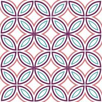 Clean Retro geometric seamless tile pattern gradient colors on white background ideal for dynamic decor concept as Designing seamless tile with retro geometric patterns in gradient color vector