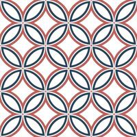 Clean Retro geometric seamless tile pattern dual tones on white background ideal for bold statement designs concept as Designing seamless tile with retro geometric patterns in dual tones Set 2 vector
