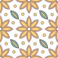 Clean Retro geometric seamless tile pattern complementary colors on white background perfect for vibrant spaces concept as Creating seamless tile with retro geometric patterns in complem Set 2 vector
