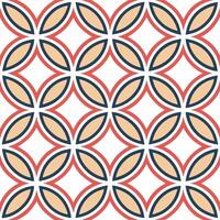 Clean Retro geometric seamless tile pattern bold shapes vibrant colors isolated white background ideal for modern interiors concept as Designing seamless tile pattern with bold retro geo vector