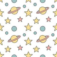 Clean Retro geometric seamless tile pattern celestial motifs on white background perfect for mystical decor concept as Designing seamless tile with retro geometric patterns and celestial vector