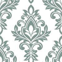 Clean Retro damask seamless pattern with muted tones for classic home decor concept as Subtle retro damask motifs in a seamless pattern using muted color tones for timeless home decorati vector