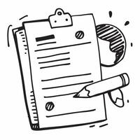 Clean Resume and clipboard icon with ample space for text and graphics concept as An iconographic resume and clipboard design offering ample space for both text and graphics perfect for vector