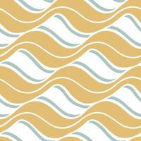 Clean Relaxing summer seamless pattern with soft waves and sandy beaches for tranquil coastal spaces concept as Soft waves and sandy beaches arranged in a seamless pattern for creating a vector