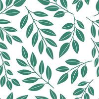 Clean Relaxing summer leaves seamless pattern with willow and birch leaves for a peaceful summer vibe concept as Peaceful willow and birch leaves seamlessly arranged to create a relaxing Set 2 vector