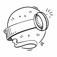 Clean Rattle icon with copy space on a white background concept as A image of a rattle icon with generous copy space on a white background perfect for baby toys and play themed vi vector