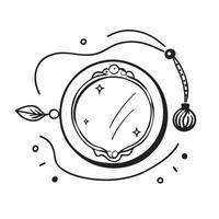 Clean Rakhi and Decorative Plate concept as Rakhi bracelet with a decorative plate and ample copy space representing the artistic and festive traditions of Raksha Bandhan in Photo Stock vector