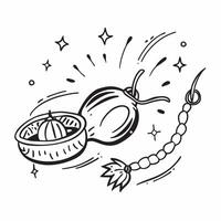 Clean Rakhi and Coconut concept as Rakhi bracelet with a coconut and ample copy space symbolizing the traditional offerings and auspiciousness of Raksha Bandhan in Photo Stock Concept vector
