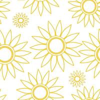 Clean Radiant spring sunshine seamless tile pattern with luminous yellow hues and soft ambient light concept as Radiant yellow sunshine with soft light creates a seamless spring tile pat vector