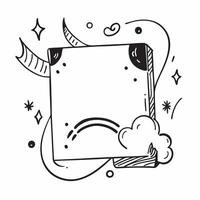 Clean Rainbow Borders and Festive Symbols concept as A border frame with rainbow borders and festive symbols leaving ample copy space symbolizing celebration and pride in Pride Month in vector