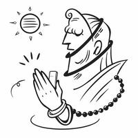 Clean Quran and tasbih icon with blank area for customizable text concept as A creative depiction of a Quran and tasbih icon featuring a blank area for customizable text ideal for repres vector
