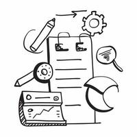 Clean Project management icon with space for text and graphics on a blue background concept as A modern project management icon design featuring space for both text and graphics on a blu vector