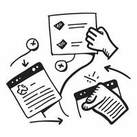 Clean Programming system and code collaboration icon with space for text and graphics on a white background concept as A modern programming system and code collaboration icon design feat vector