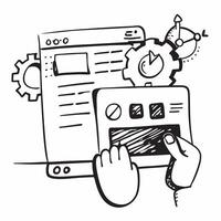 Clean Programming dashboard and coding workflow icon with blank area for custom branding concept as A customizable programming dashboard and coding workflow icon with blank space for add vector